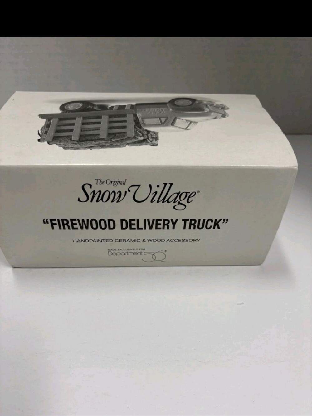 Dept 56 The Original Snow Village Firewood Delivery Truck #54864 w/Box & Sleeve - Picture 6 of 6